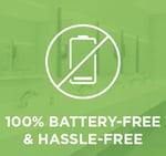 100% Battery-Free & Hassle-Free