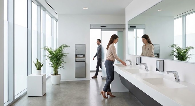 Touchless Washroom Solutions for Improved Workplace Hygiene