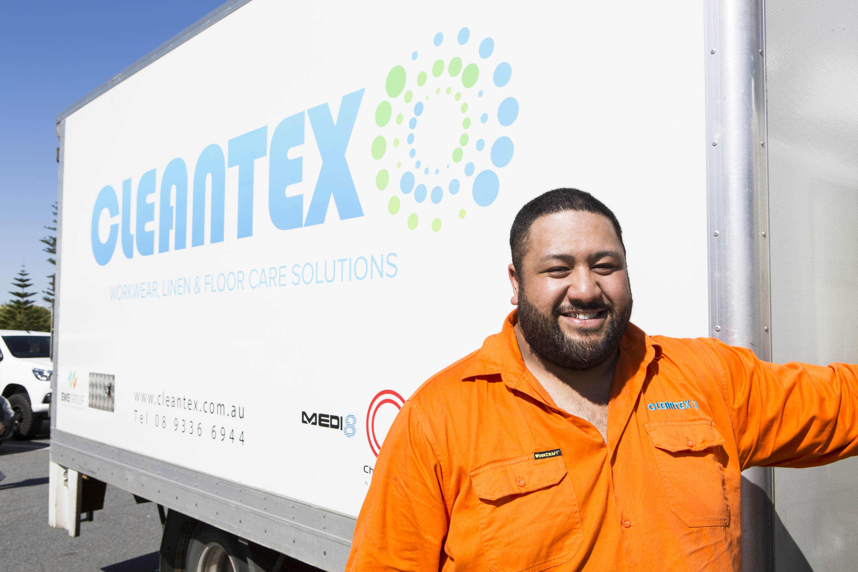 Cleantex linen delivery driver