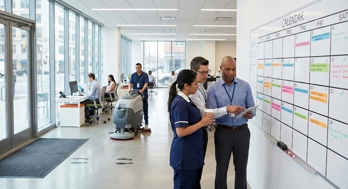 Commercial Cleaning Schedules and Finding the Right Frequency for Your Workplace